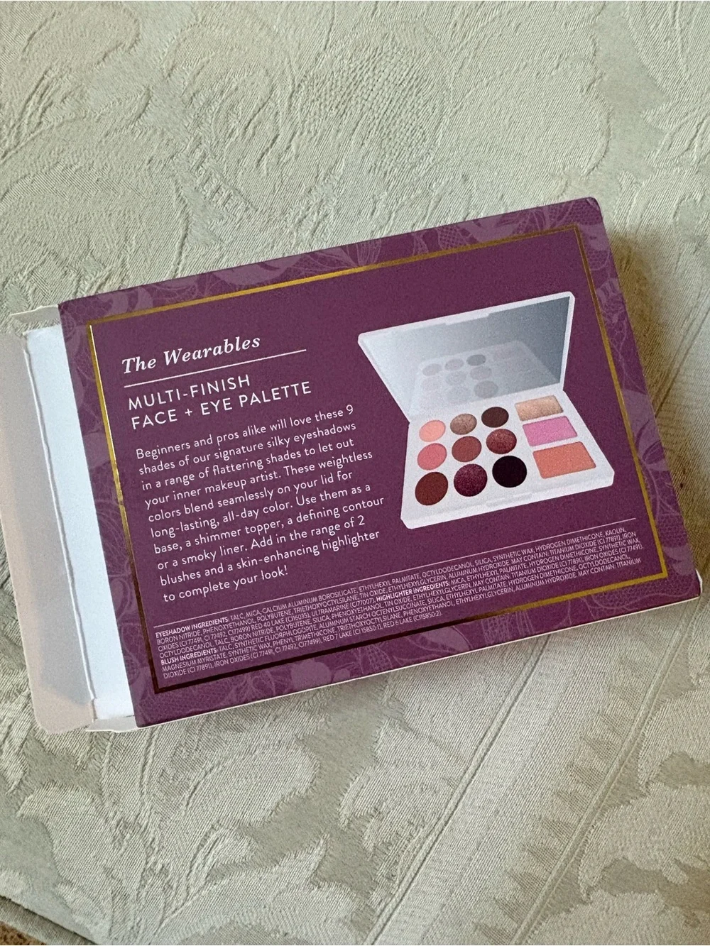 Laura Geller The Wearables Eyeshadow Blush Bronzer Palette Blushed & Blooming